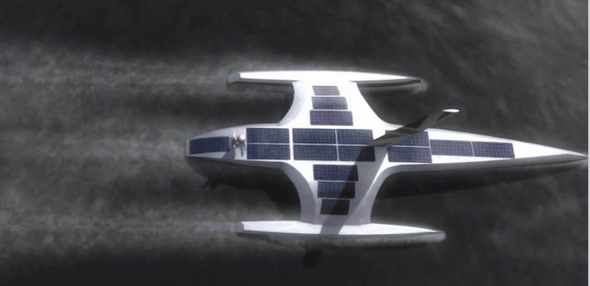 Navio autónomo e solar explora oceanos